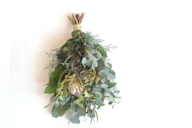 グリーンの癒されスワッグ グリーンの癒されスワッグ